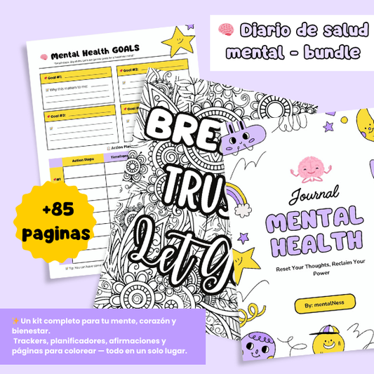 Español - Journal de Salud Mental | Planificadores, Trackers y Herramientas de Autocuidado